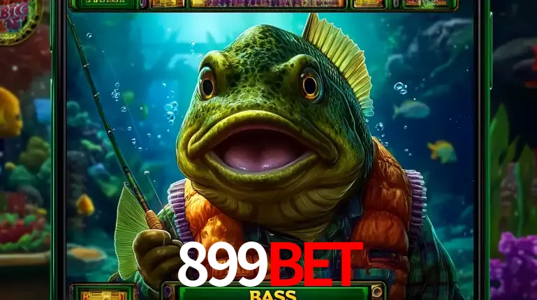 Personagem de peixe pescador do popular jogo de slot com tema de pescaria, uma das emocionantes opções de caça-níqueis para jogar e ganhar no cassino 899BET.